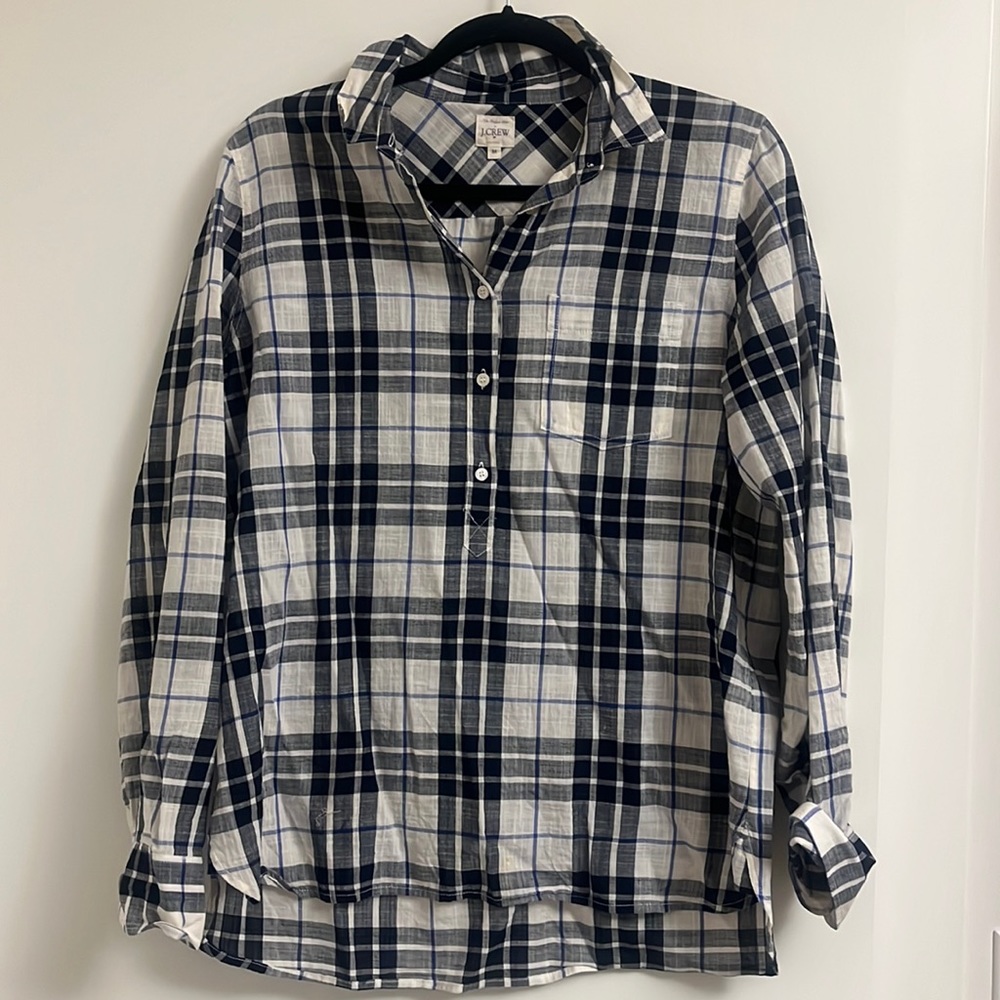 JCREW Plaid Perfect Shirt